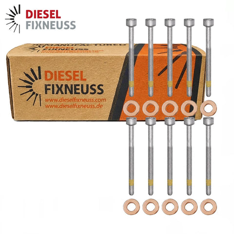 10x Zylinderschraube und 15×7.15×3.0 mm Dichtringe Einspritzdüse für Mercedes