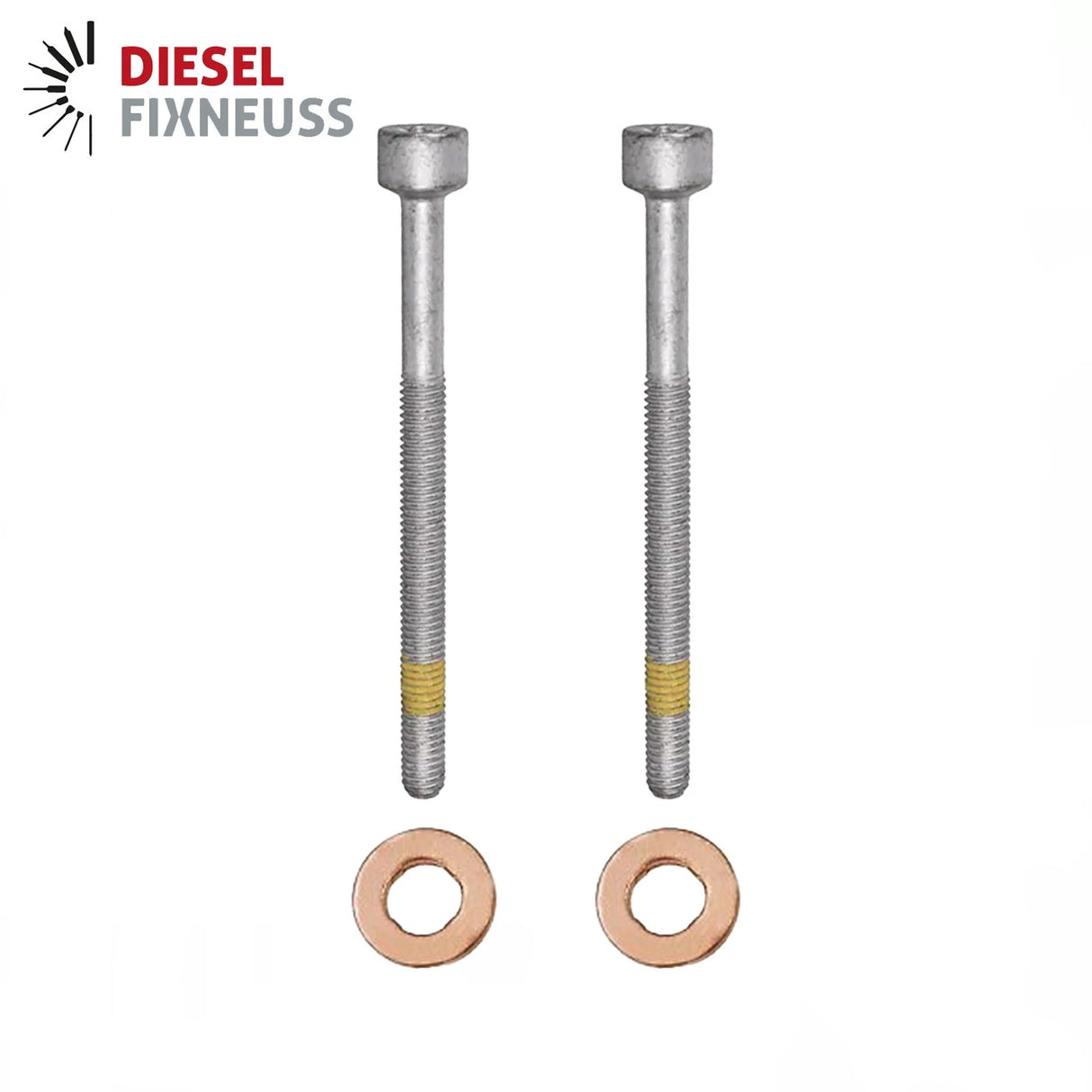 2x Zylinderschraube und 15×7.15×3.0 mm Dichtringe Einspritzdüse für Mercedes