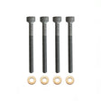 4x SCHRAUBE EINSPRITZDÜSENHALTER +15×7.15×1.5 mm DICHTRING FÜR MERCEDES