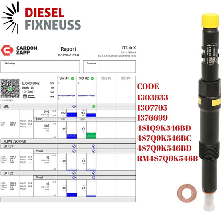 EINSPRITZDÜSE FORD MONDEO JAGUAR X TYPE 2.0 DIESEL Injektor EJDR00504Z