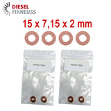 4x Kupfer Injektor Dichtring 15x7,15x2 mm – Injektor Dichtung