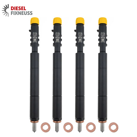 4x Delphi EJBR04501D fuel injectors for SsangYong 2.0 XDi engines, incl. test report. Compatible with Actyon, Kyron, and Rexton models (2005–2015). OE ref: A6640170121.