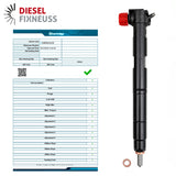 4x EMBR00203D Inyector de combustible Denso Hyundai 1.4 CRDi i30 226648 Inyector de combustible 338002A780